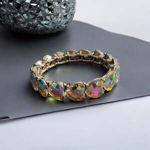 Prism Heart Crystal Stretch Bracelet